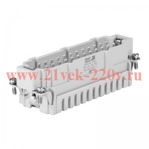 Вилка OptiLink HDC-HE-24-16-MS-(0.14-2.5) 500В КЭАЗ 352266