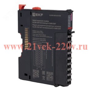 Модуль расширения дискретных сигналов GL200-DO16 токоподающий D-CARD EKF GL200-DQ16S-DCD