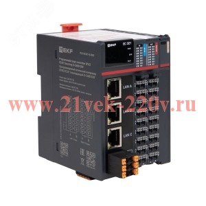Контроллер программируемый логический (ПЛК) EC321 токоподающий D-CARD EKF PLC-EC321-S-DCD