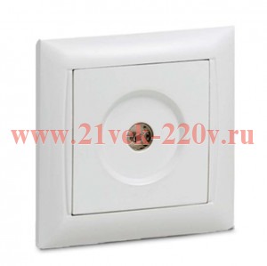 Розетка телевизионная TV СП Valenzo 6027 16А IP20 бел. ASD / IN HOME 4690612006413