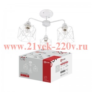 Люстра под лампу LOFT ATIKO-СN-3E27R-WH 3хE27 бел. IN HOME 4690612067292