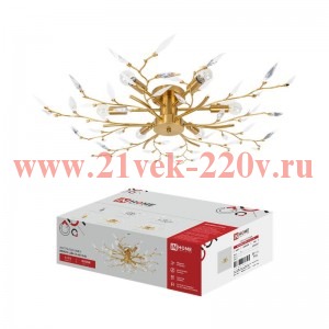 Люстра под лампу MODERN LORA-CL-6E14-GL 6хE14 зол. IN HOME 4690612067247