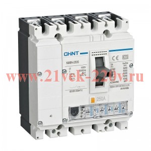 Выключатель автоматический 4п 250А 36кА NM8N-400C EN с электр. расцеп. (R) CHINT 269400