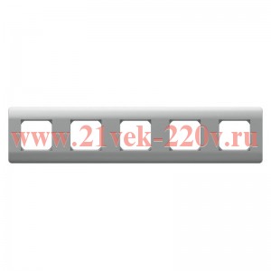 Рамка 5-м NEW3-E универсал. серебр. CHINT 431441