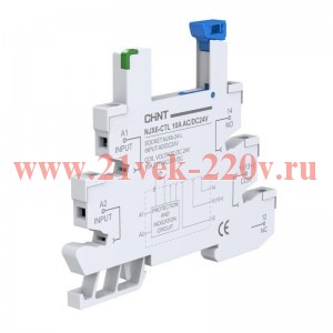 Розетка для реле NJX6-60-T AC/DC60В зажим пружинный (R) CHINT 525376