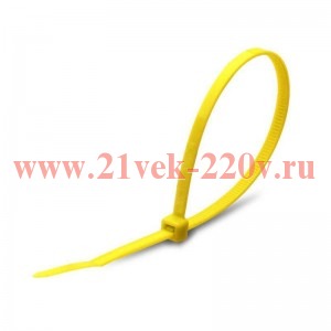 Хомут нейлоновый КСС 5х400 желт. (уп.100шт) Fortisflex 90329