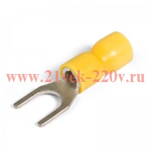 Наконечник кабельный вилочный изолированный НВИ 6.0-6 EasyFix КВТ 90905