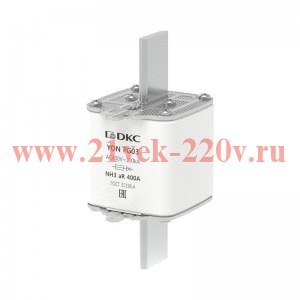 Предохранитель YON ножевого типа FG3 400А 400В хар-ка aR DKC 1FG03-0400-400V-AR