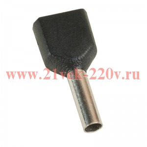 Наконечник штыревой втулочный под два провода НШвИ2 OptiKit T-Shv2-PVC- 1.5-8 (уп.100шт) КЭАЗ 278047