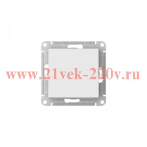Одноклавишный выключатель SE AtlasDesign 10A механизм быстрозажимные клеммы, белый [уп 20 шт] ATN000111S