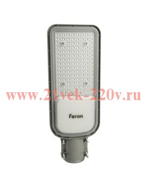 Светильник уличный светодиодный 100Вт 5000К AC230V/ 50Гц (IP65) SP3040 сер. FERON 41550