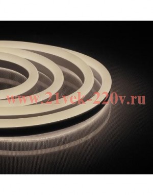 Лента светодиодная.120SMD(2835)/м 9.6Вт/м 220В IP67 50м 3000К LS720 с 1 сетевым шнуром 1 заглушкой 1
