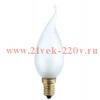 Лампа накаливания DECOR С35 FLAME FR 40W E14 (230V) FOTON_LIGHTING свеча на ветру матовая
