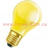 Лампа накаливания DECOR P45 CL 10W E27 YELLOW (230V) FOTON_LIGHTING (S104)