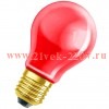 Лампа накаливания DECOR P45 CL 10W E27 RED (230V) FOTON_LIGHTING (S101)