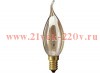 Лампа накаливания DECOR С35 FLAME GL 40W E14 (230V) FOTON LIGHTING (S113) свеча на ветру золотая