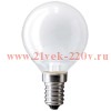 Лампа накаливания DECOR P45 CL (МАТОВАЯ) 10W E27 WHITE (230V) FOTON_LIGHTING (S105)