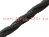 Антенный кабель Black(черный) матерчатый провод