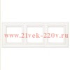 Рамка 3-ая для вертикальной и горизонтальной установки Jung ECO Profi Deco Белый