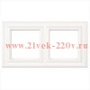 Рамка 2-ая для вертикальной и горизонтальной установки Jung ECO Profi Deco Белый