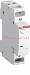 Модульный контактор ESB20-20N-01 модульный (20А АС-1, 2НО), катушка 24В AC/DC
