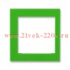 Накладка на рамку ABB Levit 55х55 внешняя зелёный