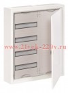 Шкаф 48М(4х12) навесной IP44 650x550x160 ABB ComfortLine Compact CA c клеммами N/PE (CA24PZRU)