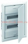Шкаф внутреннего монтажа АВВ на 24М (2x12) с самозажимными N/PE UK620P3RU (электрический щит)