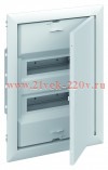Шкаф внутреннего монтажа ABB на 24М (2x12) автозажим N/PE UK620V3RU 2CPX077841R9999 (винтовые) (электрический щит)