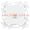 Розетка компьютерная RJ45 кат 5e UTP Simon 24 Harmonie, белый