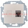 Розетка компьютерная RJ45 кат.6a Systimax Simon 15, шампань