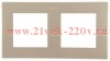 Рамка Simon 24 Harmonie 2 поста, шампань
