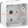 Коробка 1 пост накладного монтажа Mureva Styl IP55 Schneider Electric Белый