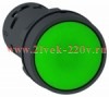 Кнопка Schneider Electric XB7NA35 c возвратом НО+НЗ 22мм зеленая