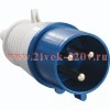 Вилка силовая TS-013 16А 220V 2Р+Е IP44 ЭНЕРГИЯ