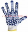 Перчатки ХБ с нанесением ПВХ (волна), 4 нити, 55-56гр., 7,5 класс вязки