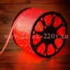 Светодиодный дюралайт 2W красный 36 LED/2,4Вт/м, постоянное свечение, D13мм, бухта 100м