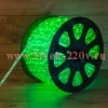 Светодиодный дюралайт 3W зеленый 36 LED/2,4Вт/м, свечение с динамикой, D13мм, бухта 100м