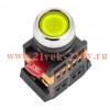 Кнопка ABLFS-22 с подсветкой желтая NO+NC 230В EKF PROxima