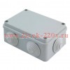 Коробка распаячная КМР-050-048 пылевлагозащитная, 6 мембранных вводов, уплотнительный шнур (128х84х5