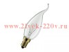 Лампа свеча на ветру Foton DECOR С35 FLAME CL 25W E14 230V прозрачная