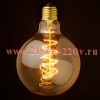 Лампа накаливания Ретро лампа шар FL-Vintage G125 60W E27 220В 125х178мм
