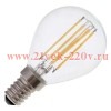 Лампа филаментная светодиодная FL-LED Filament A60 12W 3000К 220V E27 1200Lm теплый свет