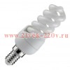 Лампа энергосберегающая ESL QL7 15W 6400K E14 спираль d46x98 холодная
