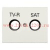 Накладка для TV-R-SAT розетки, серия OLAS, цвет белый жасмин ABB