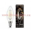 Лампа светодиодная Filament Candle dimmable E14 5Вт 2700К Gauss 103801105-D