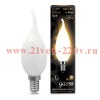 Лампа светодиодная Filament Свеча на ветру E14 5Вт 2700К OPAL GAUSS 104201105