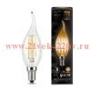 Лампа светодиодная Filament Свеча на ветру E14 9Вт 2700К GAUSS 104801109