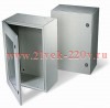 Навесной металлический шкаф с прозрачной дверью DKC CE IP66 500x500x200мм с монтажной платой