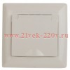 Розетка 2Р+Е Schuko с крышкой 16А-250В Intro Solo, слоновая кость 4-203-02 (бежевый)